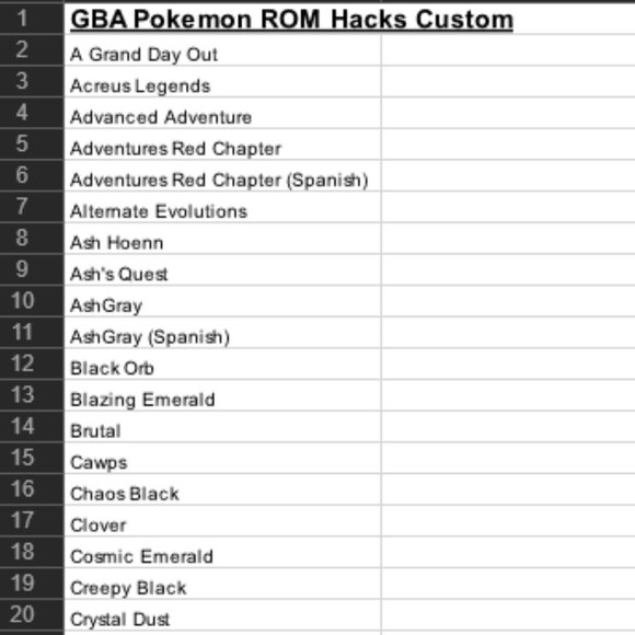 Pokemon GBA ROM Hack Game Gameboy Advance Huge Collection Lot Bundle - Picture 5 of 16